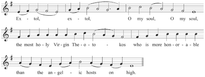 Kontakion of the Resurrection - tone 1