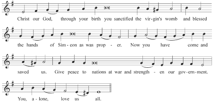 Kontakion of the Meeting